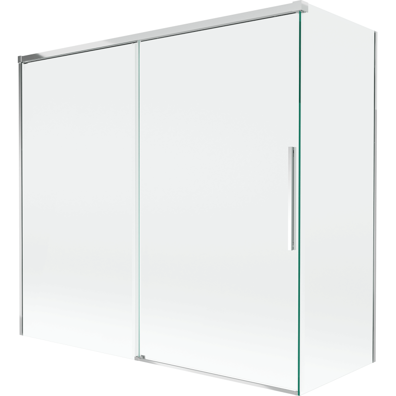 Mexen Rox paroi de baignoire coulissante à 2 volets 170 + 70 x 150 cm, transparent, chrome - 8C9-170-070-01-00