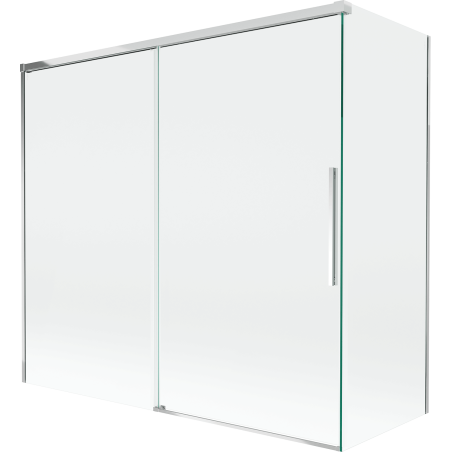 Mexen Rox paroi de baignoire coulissante à 2 volets 170 + 70 x 150 cm, transparent, chrome - 8C9-170-070-01-00