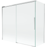 Mexen Rox paroi de baignoire coulissante à 2 volets 170 + 70 x 150 cm, transparent, chrome - 8C9-170-070-01-00