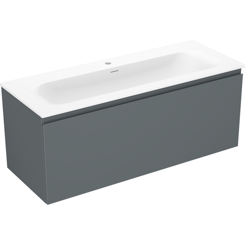 Mexen Orio armoire de salle de bain 120 cm avec lavabo Vela, 1 tiroir, graphite mat/blanc mat - 91A10-12047-1-BF66-W23M01