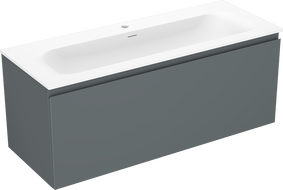 Mexen Orio armoire de salle de bain 120 cm avec lavabo Vela, 1 tiroir, graphite mat/blanc mat - 91A10-12047-1-BF66-W23M01