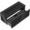 Mexen Orio meuble de salle de bains 120 cm avec lavabo Vela, 1 tiroir, noir brillant/noir mat - 91A10-12047-1-BF70-W23M71