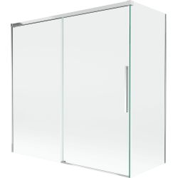 Mexen Rox paroi de baignoire coulissante à 2 volets 160 + 75 x 150 cm, transparent, chrome - 8C9-160-075-01-00