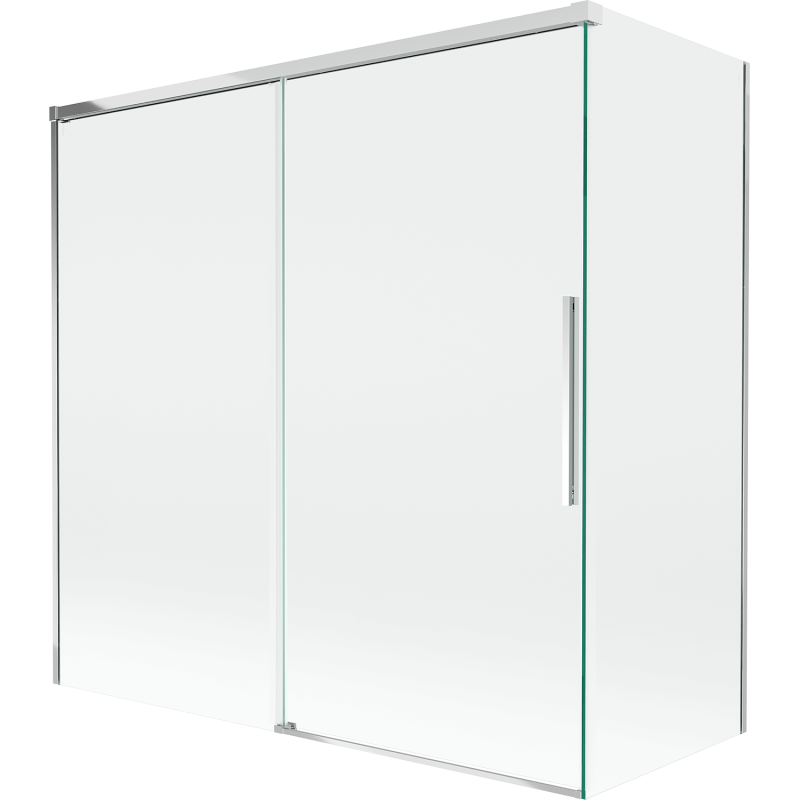 Mexen Rox paroi de baignoire coulissante à 2 volets 160 + 75 x 150 cm, transparent, chrome - 8C9-160-075-01-00