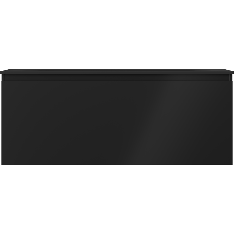 Mexen Orio meuble de salle de bain 120 cm avec lavabo Vela, 1 tiroir, noir mat - 91A10-12047-1-BF71-W23M71