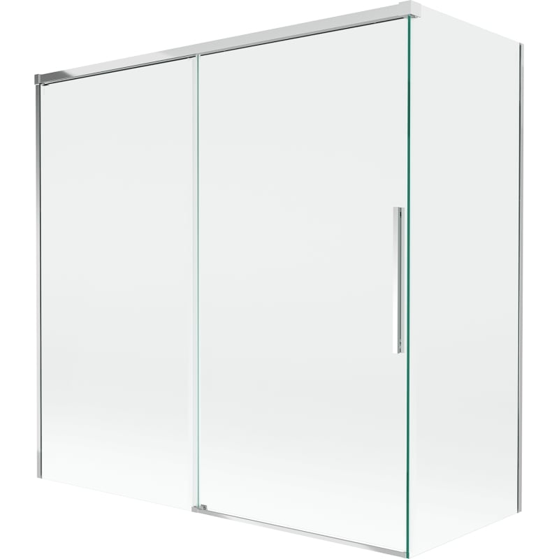 Mexen Rox paroi de baignoire à 2 panneaux coulissants 160 + 80 x 150 cm, transparent, chromé - 8C9-160-080-01-00