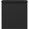Mexen Rivel meuble de salle de bains 45 cm avec lavabo Otis, 1 tiroir, rainuré, noir mat - 91A20-04547-1-BF71-W18M71