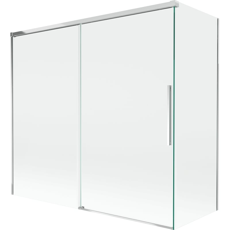 Mexen Rox paroi de baignoire coulissante à 2 volets 170 + 80 x 150 cm, transparent, chrome - 8C9-170-080-01-00