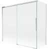 Mexen Rox paroi de douche 2 battants coulissante 170 + 80 x 150 cm, transparent, chrome - 8C9-170-080-01-00