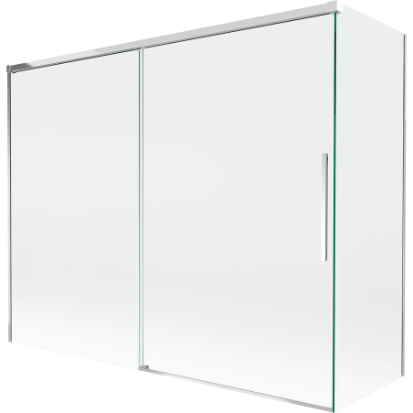 Mexen Rox paroi de douche 2 volets coulissante 190 + 80 x 150 cm, transparent, chrome - 8C9-190-080-01-00