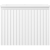 Mexen Rivel meuble de salle de bain 60 cm avec lavabo Otis, 1 tiroir, rainuré, blanc mat - 91A20-06047-1-BF01-W18M01
