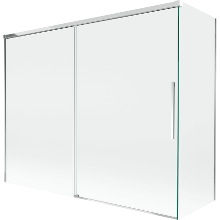 Mexen Rox paroi de douche 2 volets coulissante 190 + 90 x 150 cm, transparent, chrome - 8C9-190-090-01-00