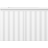Mexen Rivel meuble de salle de bain 70 cm avec lavabo Otis, 1 tiroir, cannelé, blanc mat - 91A20-07047-1-BF01-W18M01