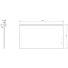 Mexen Rivel meuble de salle de bains 80 cm avec lavabo Otis, 1 tiroir, cannelé, blanc mat - 91A20-08047-1-BF01-W18M01