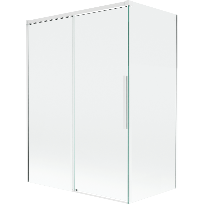 Mexen Rox paravent de baignoire coulissant à 2 panneaux 120 + 70 x 150 cm, transparent, blanc - 8C9-120-070-20-00