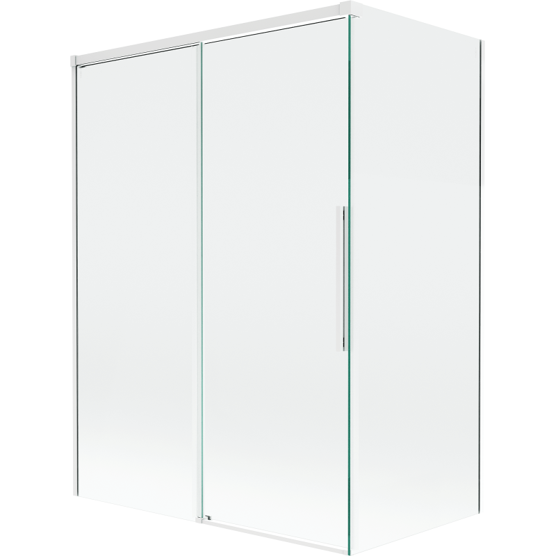 Mexen Rox paroi de douche à 2 volets coulissants 120 + 70 x 150 cm, transparent, blanc - 8C9-120-070-20-00