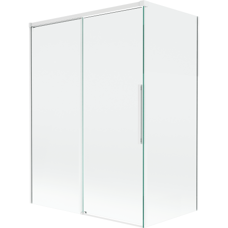 Mexen Rox paravent de baignoire coulissant à 2 panneaux 120 + 70 x 150 cm, transparent, blanc - 8C9-120-070-20-00