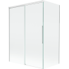 Mexen Rox paravent de baignoire coulissant à 2 panneaux 120 + 70 x 150 cm, transparent, blanc - 8C9-120-070-20-00