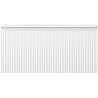 Mexen Rivel meuble de salle de bains 100 cm avec lavabo Otis, 1 tiroir, rainuré, blanc mat - 91A20-10047-1-BF01-W18M01