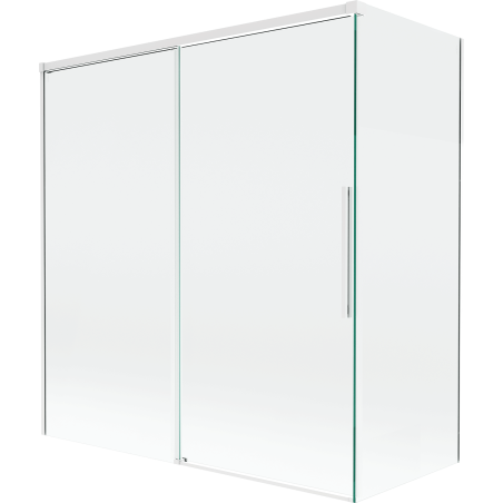 Mexen Rox paroi de douche à 2 volets coulissants 150 + 70 x 150 cm, transparent, blanc - 8C9-150-070-20-00