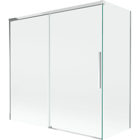 Mexen Rox paroi de douche coulissante à 2 vantaux 160 + 70 x 150 cm, transparent, blanc - 8C9-160-070-20-00