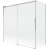 Mexen Rox paroi de baignoire coulissante à 2 volets 160 + 70 x 150 cm, transparent, blanc - 8C9-160-070-20-00