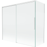 Mexen Rox paroi de baignoire 2 volets coulissants 170 + 70 x 150 cm, transparent, blanc - 8C9-170-070-20-00