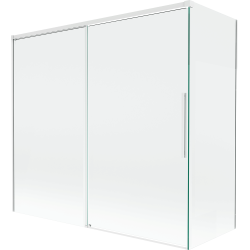Mexen Rox paravent de baignoire coulissant 2 panneaux 170 + 75 x 150 cm, transparent, blanc - 8C9-170-075-20-00