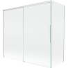 Mexen Rox paravent de baignoire coulissant 2 panneaux 170 + 75 x 150 cm, transparent, blanc - 8C9-170-075-20-00