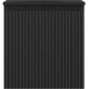 Mexen Rivel meuble de salle de bain 45 cm avec lavabo Vela, 1 tiroir, rainuré, noir mat - 91A20-04547-1-BF71-W23M71