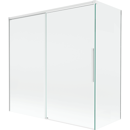 Mexen Rox paroi de douche à 2 volets coulissants 160 + 80 x 150 cm, transparent, blanc - 8C9-160-080-20-00