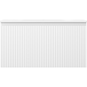 Mexen Rivel meuble de salle de bain 90 cm avec lavabo Vela, 1 tiroir, rainuré, blanc mat - 91A20-09047-1-BF01-W23M01