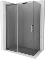 Mexen Omega cabine de douche coulissante 140 x 80 cm, graphite, chrome - 825-140-080-01-40