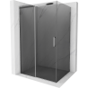 Mexen Omega cabine de douche coulissante 140 x 100 cm, graphite, chrome - 825-140-100-01-40