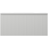 Mexen Rivel armoire de salle de bain 100 cm avec lavabo Vela, 1 tiroir, rainuré, gris mat/blanc mat - 91A20-10047-1-BF62-W23M01