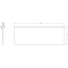 Mexen Rivel meuble de salle de bain 120 cm avec lavabo Vela, 1 tiroir, rainuré, blanc mat - 91A20-12047-1-BF01-W23M01