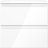 Mexen Orio armoire de salle de bain 50 cm avec lavabo Otis, 2 tiroirs, blanc brillant - 91A10-05047-2-BFF00-W18M00