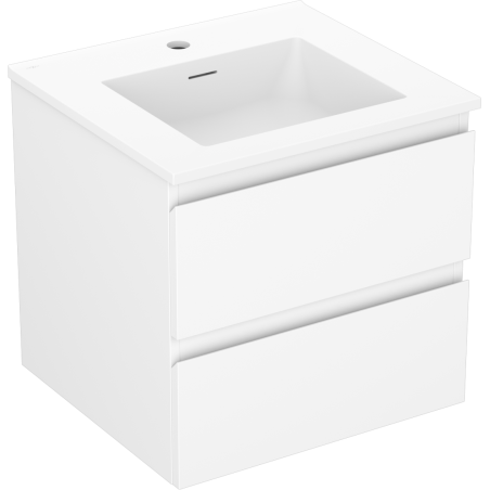Mexen Orio meuble de salle de bain 50 cm avec lavabo Otis, 2 tiroirs, blanc mat - 91A10-05047-2-BFF01-W18M01