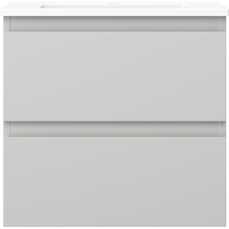 Mexen Orio armoire de salle de bain 50 cm avec lavabo Otis, 2 tiroirs, gris mat/blanc mat - 91A10-05047-2-BFF62-W18M01