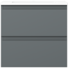 Mexen Orio cabinet de salle de bain 50 cm avec lavabo Otis, 2 tiroirs, graphite mat/blanc mat - 91A10-05047-2-BFF66-W18M01