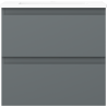 Mexen Orio meuble de salle de bains 50 cm avec lavabo Otis, 2 tiroirs, graphite mat/blanc mat - 91A10-05047-2-BFF66-W18M01