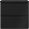 Mexen Orio armoire de salle de bain 50 cm avec lavabo Otis, 2 tiroirs, noir mat - 91A10-05047-2-BFF71-W18M71