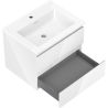 Mexen Orio armoire de salle de bain 60 cm avec lavabo Otis, 2 tiroirs, blanc brillant - 91A10-06047-2-BFF00-W18M00