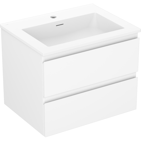 Mexen Orio meuble de salle de bain 60 cm avec lavabo Otis, 2 tiroirs, blanc mat - 91A10-06047-2-BFF01-W18M01