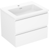 Mexen Orio meuble de salle de bain 60 cm avec lavabo Otis, 2 tiroirs, blanc mat - 91A10-06047-2-BFF01-W18M01