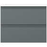 Mexen Orio armoire de salle de bain 60 cm avec lavabo Otis, 2 tiroirs, graphite mat/blanc mat - 91A10-06047-2-BFF66-W18M01
