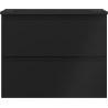 Mexen Orio meuble de salle de bains 60 cm avec lavabo Otis, 2 tiroirs, noir mat - 91A10-06047-2-BFF71-W18M71