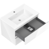 Mexen Orio meuble de salle de bain 70 cm avec lavabo Otis, 2 tiroirs, blanc brillant - 91A10-07047-2-BFF00-W18M00