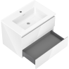 Mexen Orio armoire de salle de bain 70 cm avec lavabo Otis, 2 tiroirs, blanc brillant - 91A10-07047-2-BFF00-W18M00