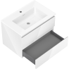 Mexen Orio meuble de salle de bain 70 cm avec lavabo Otis, 2 tiroirs, blanc brillant - 91A10-07047-2-BFF00-W18M00